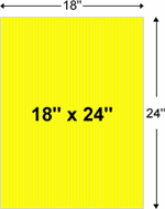 18" x 24" Yellow Plastic Sign Blanks 18" x 24" Yellow Plastic Sign Blanks