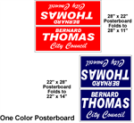Budget Poster Board Yard Sign - One Color