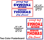 Budget Poster Board Yard Sign - Two Color