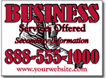 Contractor Yard Sign Template.  Two Color Design with measuring tape.