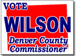 Colorado Political Yard Sign With Stands