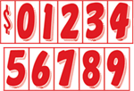 Red on White Windshield Numbering Starter Kit