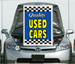 Blue Under The Hood Single Sign - Qualtiy Used Cars
