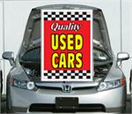 Red - Under The Hood Single Sign - Qualtiy Used Cars