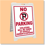 Econo Classic Sign - No Parking Violators will be Towed