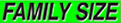 Fluorescent Chartreuse Windshield Decal - Family Size (12 Pack)
