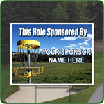 Disk Golf Hole Sponsor Sign - Full Color