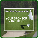 Full color golf outing signs.  Add your sponsor name and/or logo.