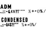 Gemini Punctuation Set - (4'' Letter on 4 7/8'' Panel)
