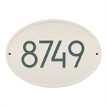 Hawthorne Modern Personalized Wall Plaque - Coastal Green