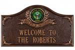 Army Address Plaque - In God We Trust - 2 Lines