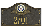 Navy Address Plaque - Military Family - 1 Line