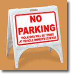 ZQuick Sign - No Parking Violators Will Be Towed At Owner's Expense