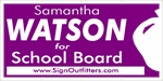 School Board Campaign Election Banner P107