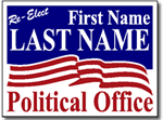 Political Yard Sign Template - Design P12 Re-Elect