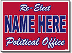 Political Yard Sign Design P22 - One Click Kit - Two Color Full Reverse