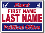 Political Yard Sign Template - Design P32 Elect