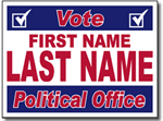 Political Yard Sign Template - Design P32 Vote