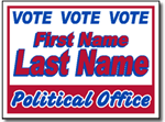 Political Yard Sign Design P52 - One Click Kit - Two Color Design