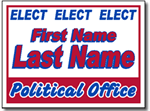 Political Yard Sign Template - Design P52 Elect
