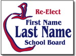 Political Yard Sign Template - Design P82 Re-Elect