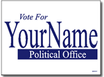 Political Yard Sign Design PSSW5 - One Click Kit - One Color