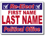 Cheap Yard Signs - Design P32 - Two Color Full Reverse