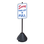 Sorry This Lot Is Full Sign with Portable Pole