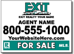 Exit Realty Real Estate Yard Sign Template with Logo