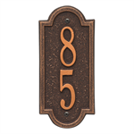 Richmond Vertical Wall Plaque - Mini - Oil Rubbed Bronze