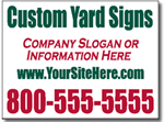 Simple and Plain Bandit Yard Sign Two Color