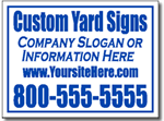 Simple Bandit Yard Sign Template with border.
