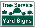 Tree Service Yard Signs - 100 Signs and Stakes 24x18