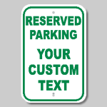 Reserved Parking Sign Designer